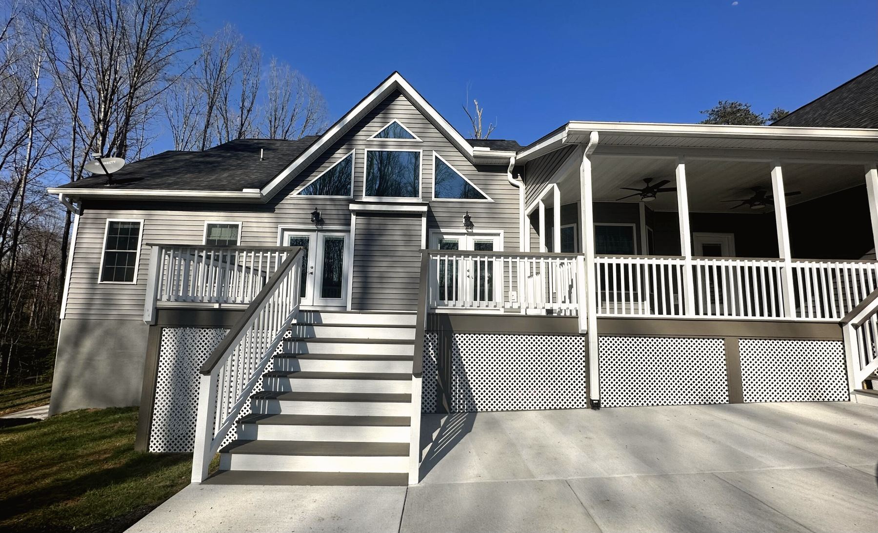 Rear deck and stairs by R.E. Horner Construction
