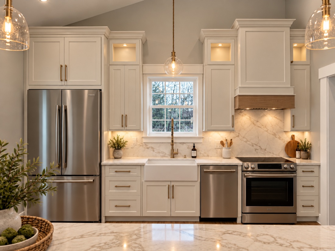 Custom kitchen renovation by R.E. Horner Construction