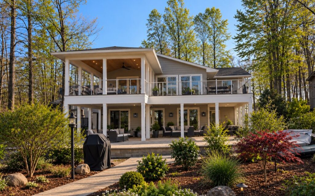 A custom home addition by R.E. Horner Construction